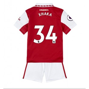 Arsenal Granit Xhaka #34 kläder Barn 2022-23 Hemmatröja Kortärmad (+ korta byxor)